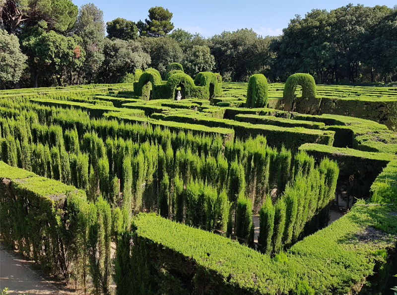 Laberint d'Horta Park-barcelona-zapakuj